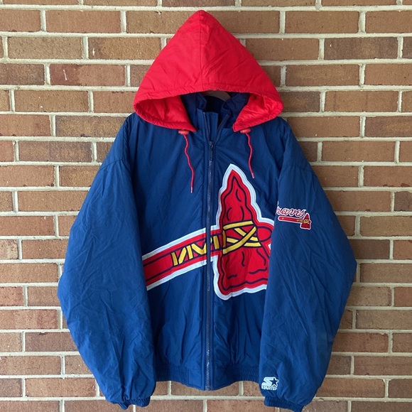 RARE Vintage Atlanta Braves World Series Starter Jacket Size Large - Picture 7 of 15